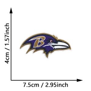 Baltimore Ravens NFL Patches DIY Football All Teams Embroidered Maryland